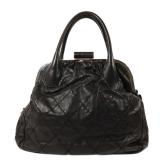 Chanel Hand Bag SHW Calfskin Black