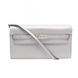 Hermes Kelly To Go Argent Silver