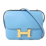 Hermes Constance Mini GHW Celeste