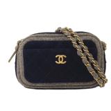 Chanel CC GHW Wool Chain Bag