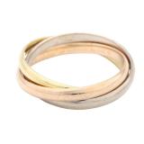 Cartier Trinity Ring Small Three Gold