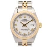 Rolex Datejust 69173 White Rome Watch