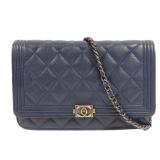 Chanel Boy WOC SHW Blue