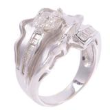 Diamond Ring K18WG White Gold