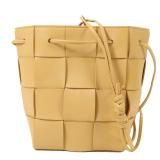 Bottega Cassette Bucket Shoulder Beige