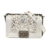 Chanel Boy 20 Chain SHW Silver