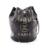 Chanel Deauville Drawstring Black