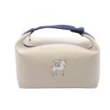 HERMES Bride a Brac GM Cabriole Beige/Navy
