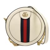 Gucci Ophidia Mini Round GHW White
