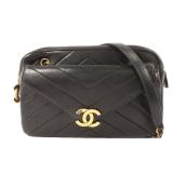 Chanel Chain Shoulder GHW Black