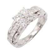 Jewelry Diamond Ring Pt900