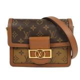 LV Mini Dauphine GHW Reverse Brown