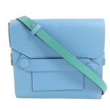 Hermes Twins Bag PHW Blue Green