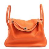Hermes Lindy 34 PHW Orange Poppy