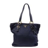 Prada GHW 2 Way Nylon Bag Blue
