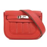 Hermes Berline Mini PHW Vermillon