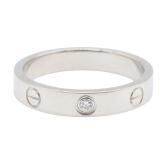 Cartier Mini Love 1PD Ring K18WG