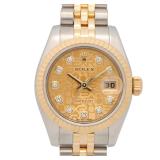 Rolex Datejust 179173G 10P Diamond Watch