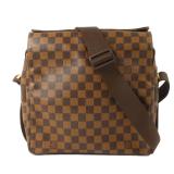 LV Naviglio Shoulder GHW Damier Brown