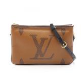 LV Double Zip Giant Reverse Beige