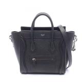 Celine Luggage Nano Shopper Black
