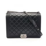 Chanel Boy Large Matelasse Black
