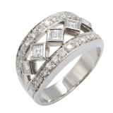 Diamond Ring Pt900 Platinum