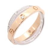 Cartier Beelove Diamond Ring 18K Rose/White Gold