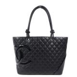 Chanel Cambon Tote SHW Black