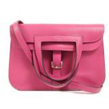 Hermes Mini Halzan PHW Rose Pourpre