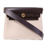 Hermes Mini Herbag GHW Beige