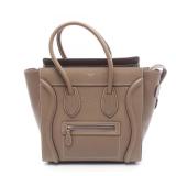 Celine Luggage Micro Shopper Beige
