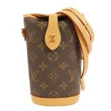 LV Fold Me Pouch GHW Monogram Brown