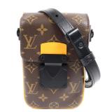 LV S-Lock Vertical Wallet Brown