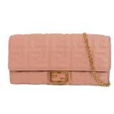 Fendi WOC Chain Shoulder GHW Pink
