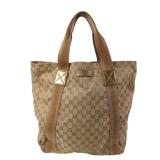 Gucci GG Canvas Tote Brown
