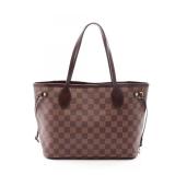 LV Neverfull PM Damier Ebene Brown