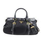 Prada Nylon 2Way Shoulder Black