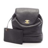 Chanel Triple Coco Backpack Black