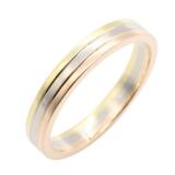 Cartier Vendome Ring Tri-Color K18 Gold