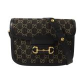 Gucci Horsebit 1955 GHW Bag Black