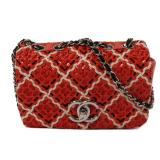 Chanel Mini Flap Patent Red