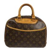 LV Trouville Handbag GHW Monogram Brown