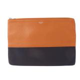 CELINE Solo Clutch SHW Calfskin Brown/Black