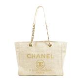 Chanel Deauville Tote GHW Beige