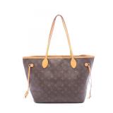 LV Neverfull MM Tote Monogram Brown