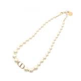 Dior 30 Montaigne Pearl Gold Plated Necklace
