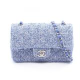 Chanel Mini Matelasse 20 Blue White