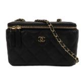 Chanel Vanity Case Chain Black