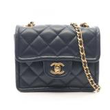 Chanel Chain Shoulder Navy Lambskin